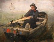 James Ensor The Rower oil